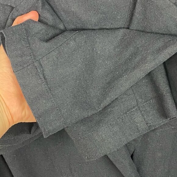 Anthropologie‎ Amadi Linen Oversized Blazer Jacket Sports Coat Navy Blue Small S - Picture 9 of 11